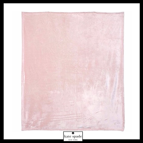 Kate Spade Fleece Plush Queen Pink Blanket - Picture 6 of 7